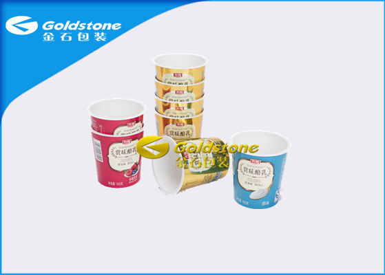 High Level Cardboard Paper Plastic Ice Cream Cups With Two - Sides Multi Colored