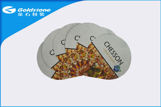 Exquisite Printing Heat Seal Foil Lids For Dairy Packaging , Circular Or Customized Shape
