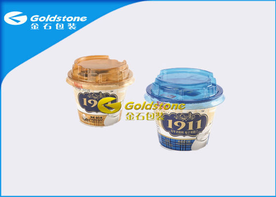 Outerside Paper Inside Plastic Yogurt Cups With Lids High End Appearance