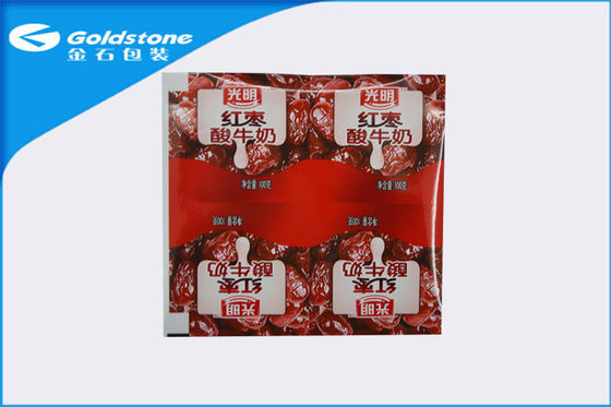 Four Cup Yogurt Plastic Laminated Lidding Film Low Gas And Water Permeability