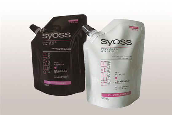 Stand Up Spout Plastic Pouches Bags , Printed Stand Up Packaging Pouches