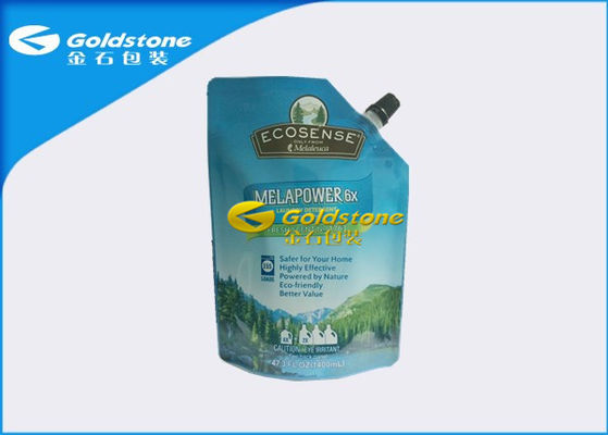 Multi Structure Material Stand Up Pouch With Spout , Flat Stand Up Pouch Packaging