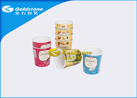High Level Cardboard Paper Plastic Ice Cream Cups With Two - Sides Multi Colored