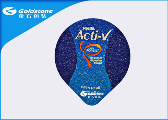 Single Side Embossing Heat Seal Foil Lids For Plastice Cups By PP PS PE