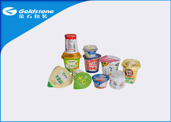 Pre - Cut Aluminum Heat Seal Foil Lids For Plastic Container Packaging