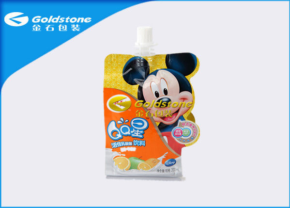 Plastic Reusable Squeeze Stand Up Spout Pouches For Cosmetic Product / Baby Food