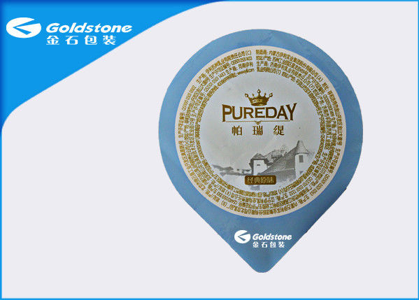 20 - 90 micron Thickness Die Cut Aluminum Foil Cover For PP PS PE Cups