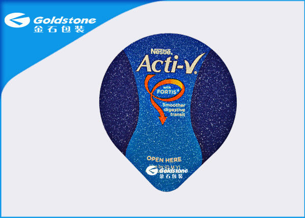 Single Side Embossing Heat Seal Foil Lids For Plastice Cups By PP PS PE