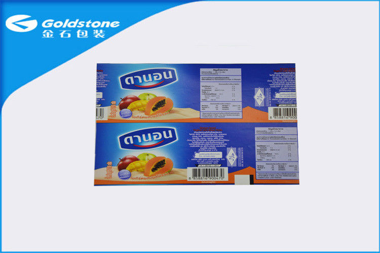 Cups Yogurt Paper Label No Crevice , Custom Sticker Labels Up To 11 Colors