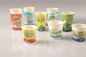 Disposable Custom Plastic / PP / PS Yogurt Cups With Printed Shrink Label
