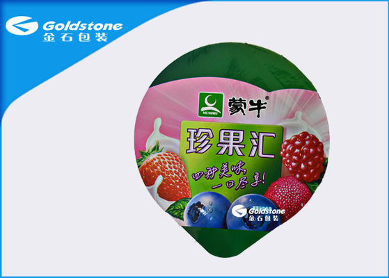 Drop Shaped Disposable Aluminum Foil Lids Die Cut For Dairy Packaging