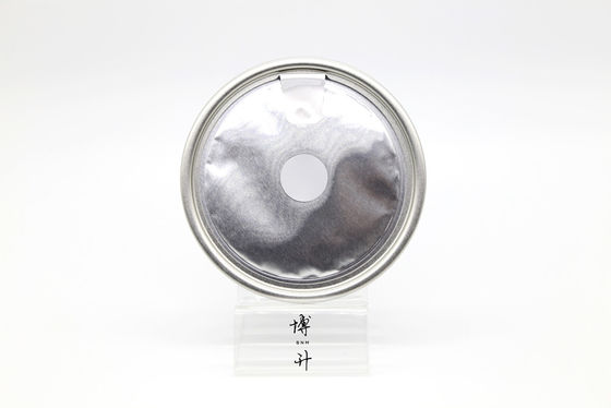 One Way Breathable Valve Easy Open End , Peelable Coffee Tin Can Lid BPA Free