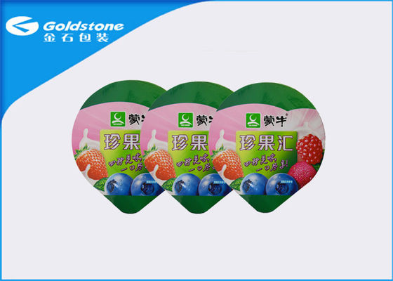 Non Spill Yogurt Lid , Cup Seal Aluminum Foil Lidding 1- 8 Colors Printing