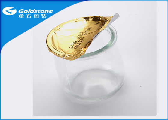 Custom Embossed Peelable Aluminium Lidding Foil For Glass Containers